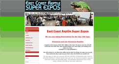 Desktop Screenshot of eastcoastreptilesuperexpos.com