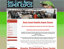 Tablet Screenshot of eastcoastreptilesuperexpos.com
